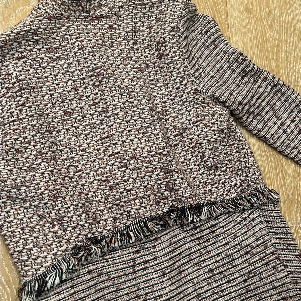 White House Black Market Tweed Fringe Cardigan - Picture 11 of 11